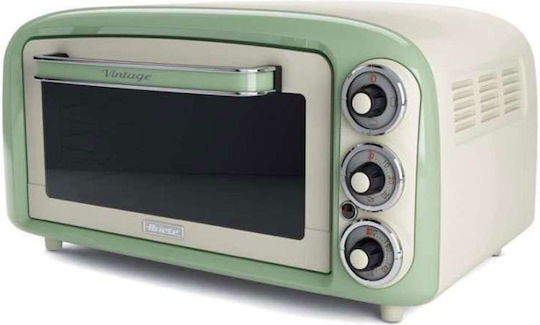 Ariete Vintage Mini 0979/04 Ηλεκτρικό Φουρνάκι 18lt Χωρίς Εστίες Green