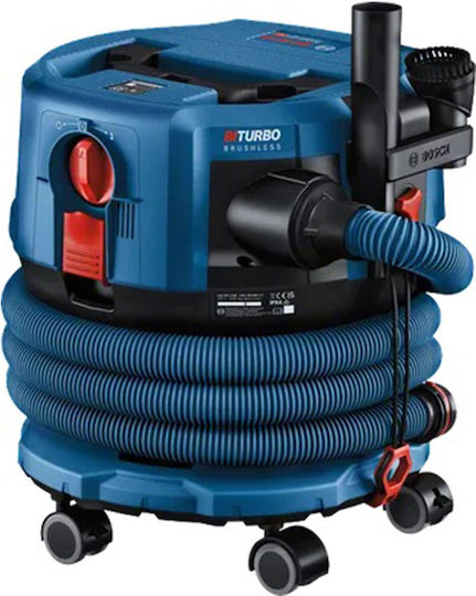 Bosch GAS 18V-12 MC Professional Επαναφορτιζόμενη Σκούπα Υγρών / Στερεών Χωρίς Φορτιστή και Μπαταρία με Πλαστικό Κάδο 12lt