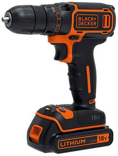 Black & Decker Δραπανοκατσάβιδο Μπαταρίας 18V 1x1.5Ah BDCDC18K
