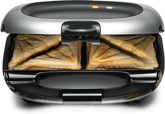 Rommelsbacher Τοστιέρα για 2 Τοστ 950W Inox