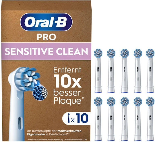 Oral-B Pro Sensitive Clean Ανταλλακτικές Κεφαλές για Ηλεκτρική Οδοντόβουρτσα 10τμχ