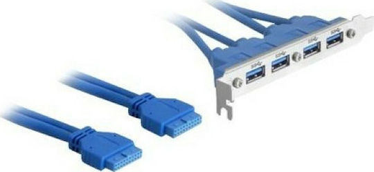 DeLock USB 3.0 pinheader - 4x USB 3.0 female