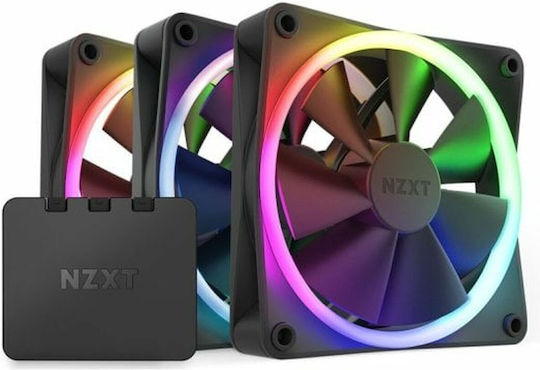 NZXT F120 RGB Case Fan με Σύνδεση 4-Pin PWM 3τμχ