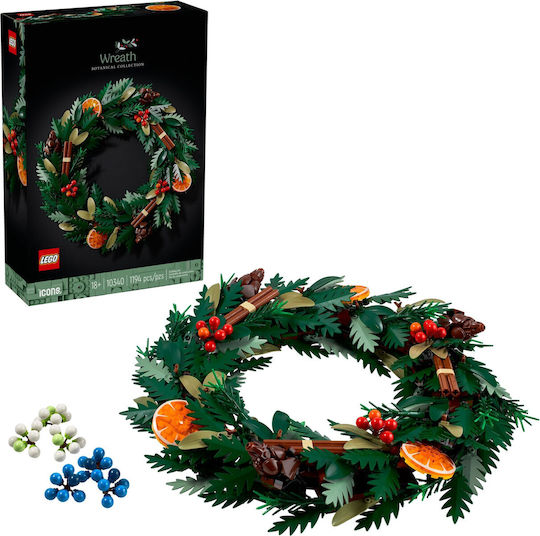 LEGO Botanical Collection Christmas Wreath Botanical Collection για 18+ Ετών 1194τμχ 10340