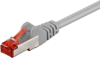 Goobay S/FTP Cat.6 Καλώδιο Δικτύου Ethernet 0.15m Γκρι 1τμχ 92455