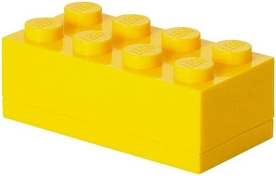 Room Copenhagen Lego Mini Box 8 Πλαστικό Παιδικό Δοχείο Φαγητού Κίτρινο 9.2 x 4.6 x 4.3εκ. RC40121732