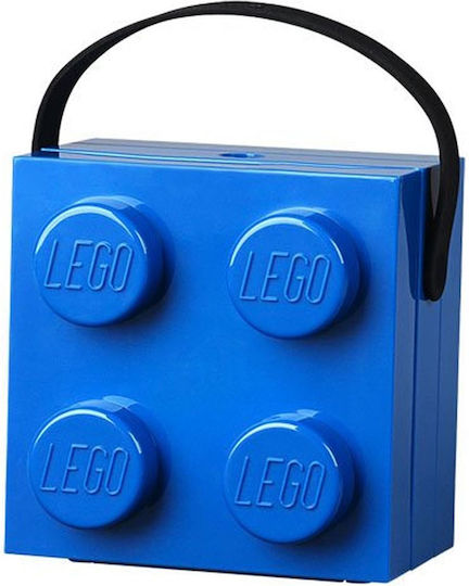 LEGO Πλαστικό Παιδικό Δοχείο Φαγητού Μπλε 17 x 11.6 x 6.6εκ. 299079