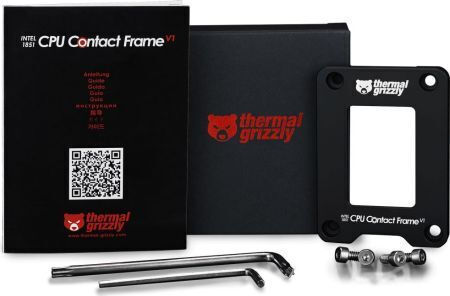 Thermal Grizzly Grizzly Intel 1851 Cpu Contact Frame V1 Μαύρο TG-CF-i1851-V1