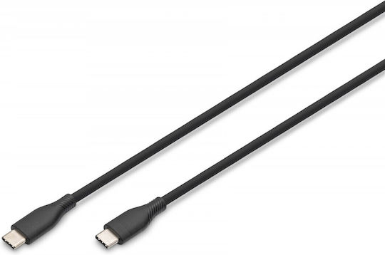Digitus USB 2.0 Cable USB-C male - USB-C 60W Μαύρο 2m AK-300341-020-S