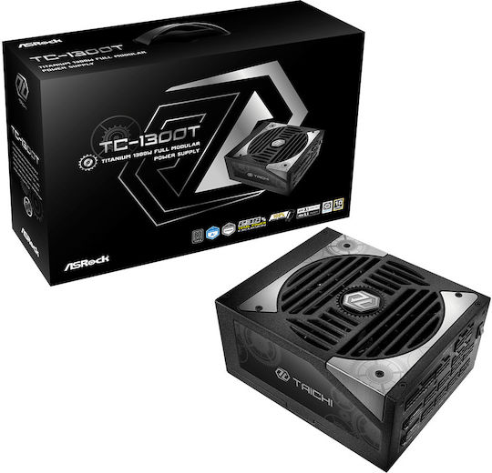 ASRock Taichi TC-1300T 1300W Μαύρο Τροφοδοτικό Υπολογιστή Full Modular 80 Plus Titanium