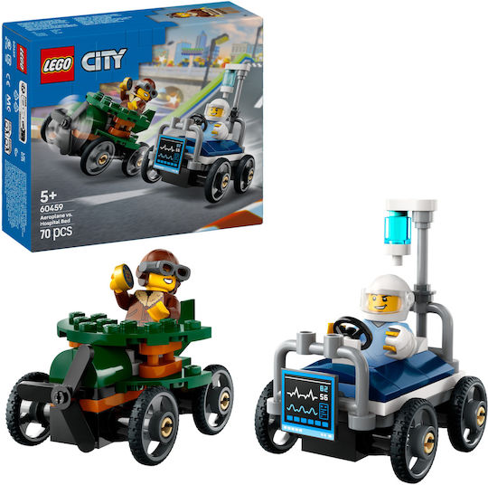 LEGO City Airplane vs. Hospital Bed για 5+ Ετών 70τμχ 60459