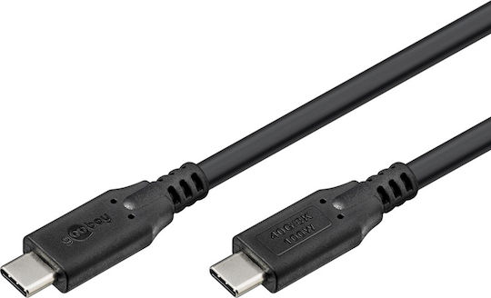 Goobay USB 3.0 Cable USB-C male - USB-C 100W Μαύρο 2m 74193