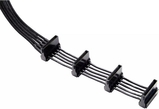 Be Quiet CS-3440 7-Pin SATA III - 3x 7-Pin SATA III Angle (90°) Cable 0.42m Μαύρο (BC022)