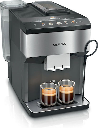Siemens Eq.500 Αυτόματη Μηχανή Espresso 1500W Πίεσης 15bar για Cappuccino με Μύλο και Wi-Fi Μαύρη