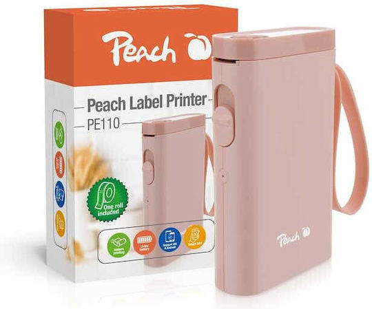 Peach Εκτυπωτής Ετικετών Απευθείας Μεταφοράς Bluetooth PE110-pi
