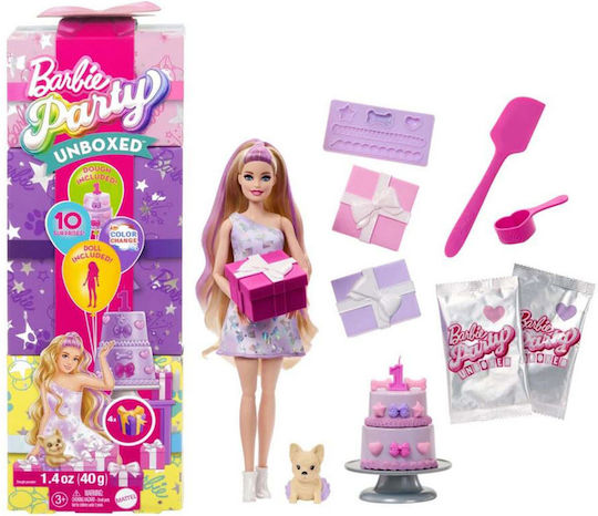Barbie Party Unboxed Κούκλα για 3+ Ετών JFG70