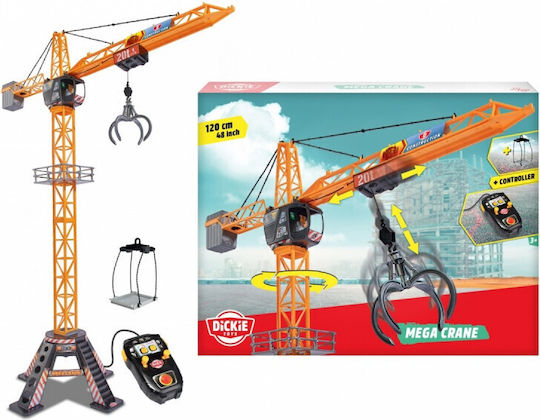 Dickie Mega Crane Τηλεκατευθυνόμενο Δομικό Όχημα Stunt Πορτοκαλί 201139012
