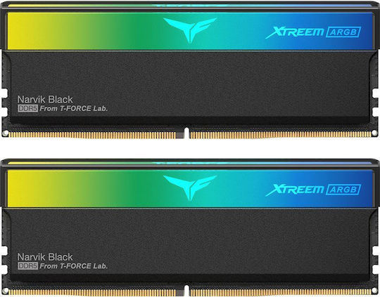 TeamGroup T-Force XTREEM ARGB DDR5 32GB RAM με 2x16GB Modules και Ταχύτητα 6000 για Desktop FF9D532G6000HC30DC01