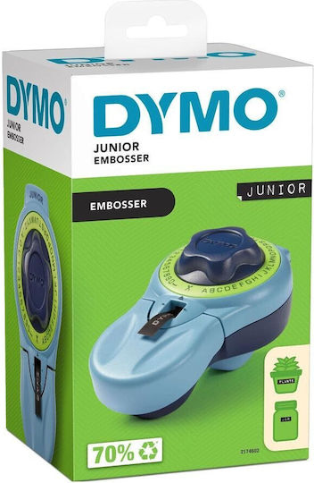 Dymo Embosser Junior Μηχανικός Ετικετογράφος Χειρός σε Μπλε Χρώμα 2174602