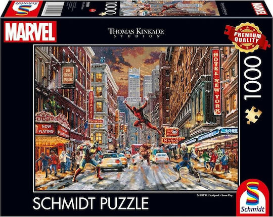 Thomas Kinkade Deadpool Marvel G3 Puzzle 2D 1000pcs