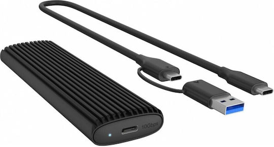 Icy Box Θήκη για Σκληρό Δίσκο M.2 SATA III NVME με σύνδεση SATA / USB 3.1 IB-1808MCT-CU31