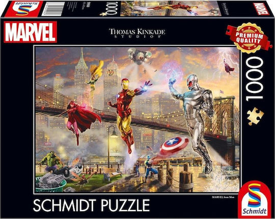 Thomas Kinkade Iron Man Marvel G Puzzle 2D 1000pcs