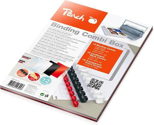 Peach Εξώφυλλο Βιβλιοδεσίας 7mm Κιτ Βιβλιοδεσίας 12τμχ PB100-14