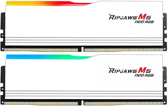 G.Skill Ripjaws M5 Neo RGB DDR5 RAM με 2x32GB Modules και Ταχύτητα 6000 για Desktop F5-6000J2836G32GX2-RM5NRW