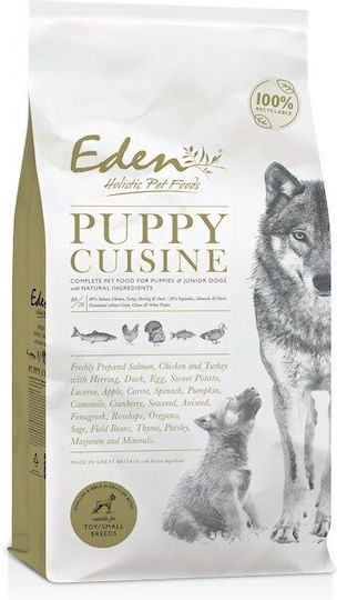 Eden 2kg Ξηρά Τροφή για Κουτάβια Μικρόσωμων Φυλών με Σολομό