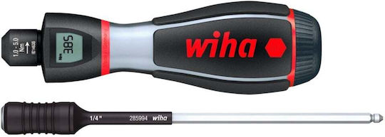 Wiha Ηλεκτρονικό Δυναμόκλειδο Καρέ 1/4" με Μήκος 13.4εκ. 36886