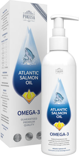 Pokusa Atlantic Λάδι Σολομού Σκύλου και Γάτας 1000ml για Ενίσχυση Οργανισμού