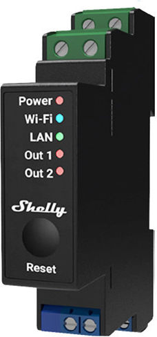 Shelly Wave Pro 2pm Ενδιάμεσος Διακόπτης Shelly_W_Pro_2PM