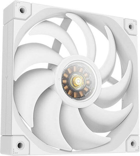Deepcool FT12 Case Fan 120mm με Λευκό Φωτισμό και Σύνδεση 4-Pin PWM Λευκό