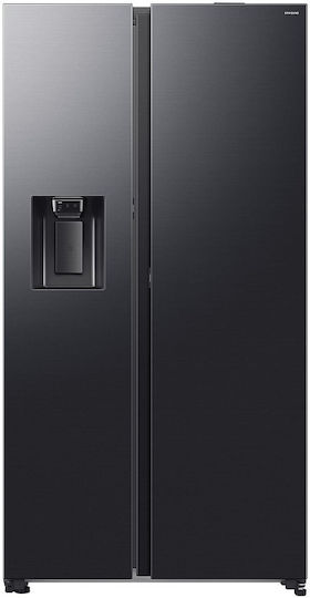 Samsung Ψυγείο Ντουλάπα 640lt Total NoFrost Υ178.4xΠ91.2xΒ72.6εκ. Μαύρο RS80F64KEFEF
