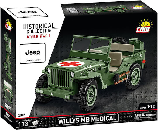 Cobi Τουβλάκια Willys MB Medical για 7+ Ετών 1131τμχ