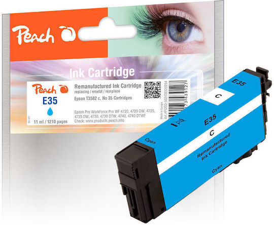 Peach Συμβατό Μελάνι Εκτυπωτή InkJet Epson PI200-562 Κυανό 1τμχ PI200-562