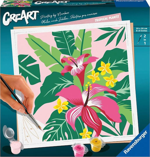 Ravensburger Paint By Numbers Tropical Plants