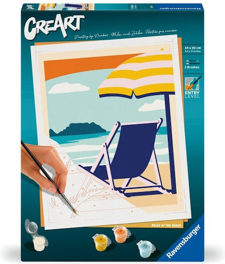 Ravensburger Creart Paint By Numbers Adults Relaxation At Beach