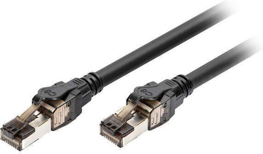 Digitus S/FTP Cat.6a Καλώδιο Δικτύου Ethernet 5m Μαύρο 1τμχ DK-1843-050