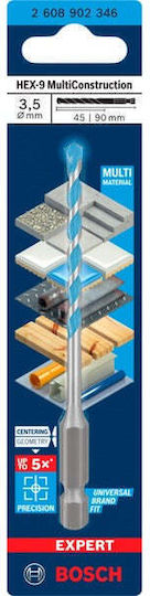 Bosch MultiConstruction Διαμαντοτρύπανο με Εξάγωνο Στέλεχος για Ξύλο, Μέταλλο και Δομικά Υλικά 45mm 2608902346