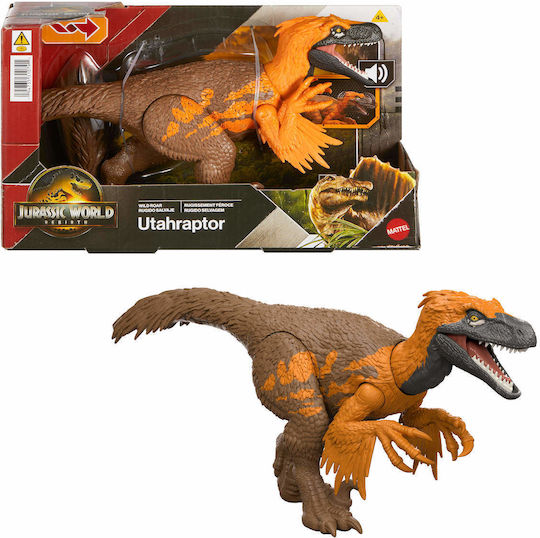 Φιγούρα Δράσης Utahraptor Jurassic World Δεινόσαυρος με Ήχους 30εκ. JGC80
