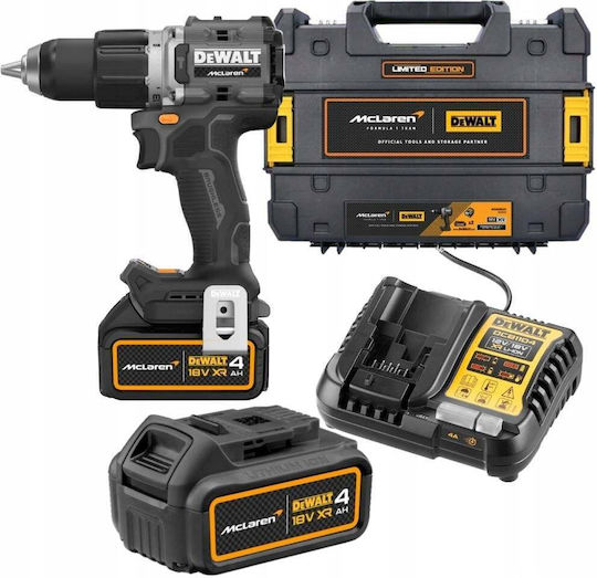 Dewalt McLaren Κρουστικό Δραπανοκατσάβιδο Μπαταρίας Brushless 18V 2x4Ah DCD85MM2T