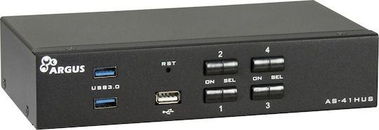 Inter-Tech KVM & Data Switch AC-41HUS