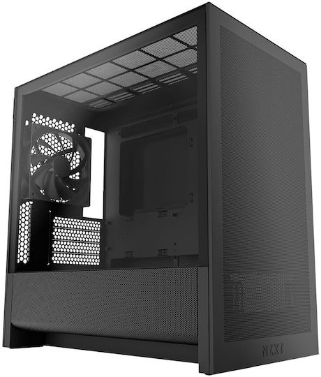 NZXT H3 Flow Midi Tower Κουτί Υπολογιστή με Πλαϊνό Παράθυρο Μαύρο