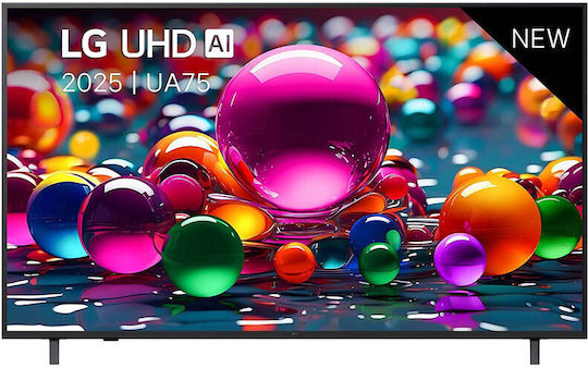 LG Smart Τηλεόραση 75" 4K UHD LED AI UA75 HDR (2025) 75UA75006LA