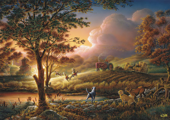 Terry Redlin Harvest In The Glow Of The Sun Puzzle 2D 1000pcs 58544