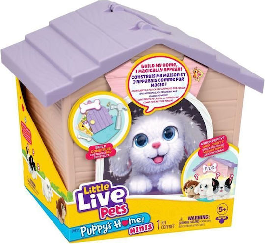 Giochi Preziosi Little Live Pets Μωβ Σπιτάκι με Κουταβάκι Έκπληξη για 5+ Ετών 26616A