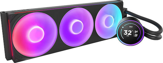 NZXT Kraken Elite 420 RGB Υδρόψυξη Επεξεργαστή Τριπλού Ανεμιστήρα 120mm για Socket AM4/AM5/1700/1200/115x