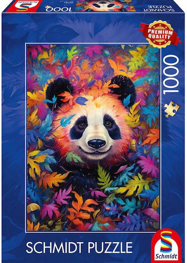 Schmidt Spiele Panda Bear In Rainbow Forest Puzzle 1000 Pieces
