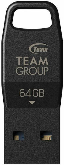 TeamGroup 64GB USB 3.2 Stick Μαύρο